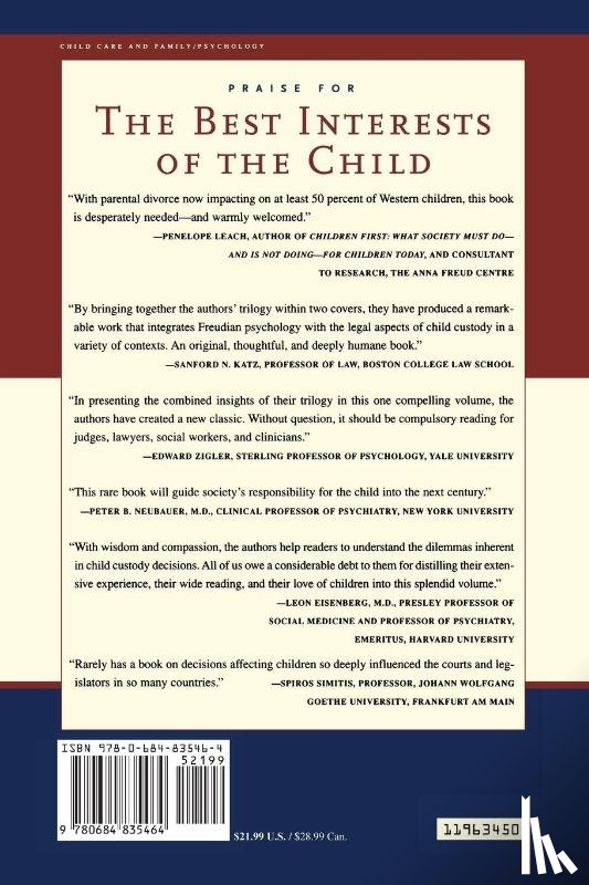 Joseph Goldstein, Albert J. Solnit, Sonja Goldstein, Anna Freud - The Best Interests of the Child