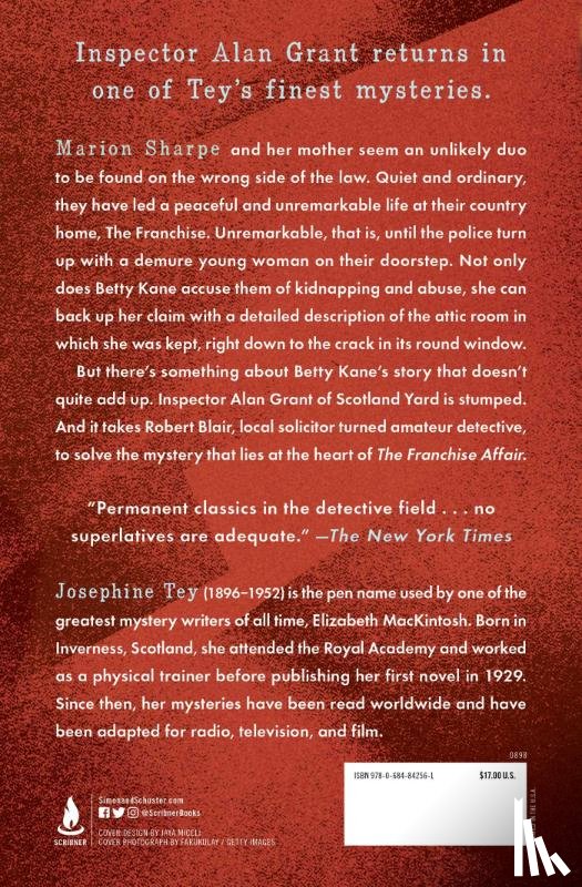 Tey, Josephine - The Franchise Affair