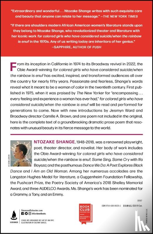 Shange, Ntozake - For Colored Girls Who Have Considered Suicide