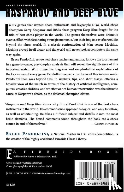 Pandolfini, Bruce - Kasparov and Deep Blue