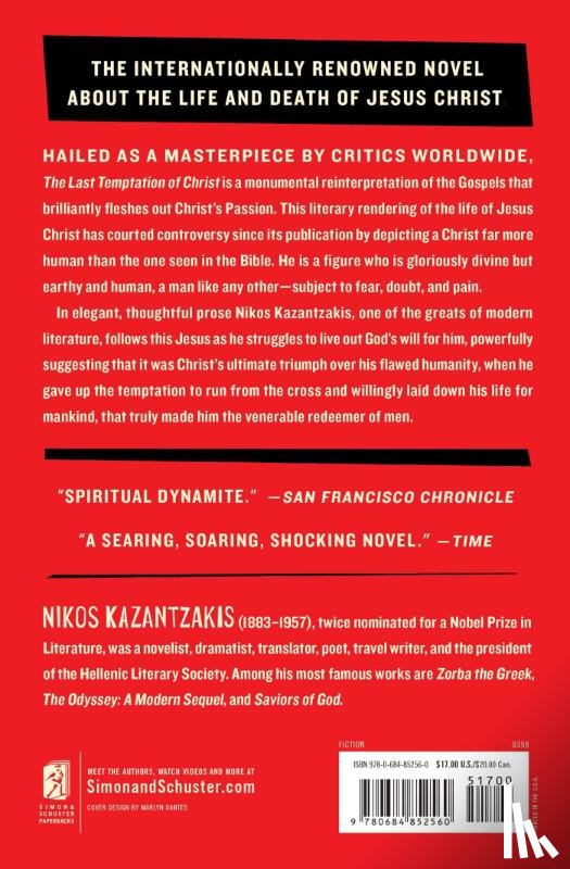 Kazantzakis, Nikos - The Last Temptation of Christ