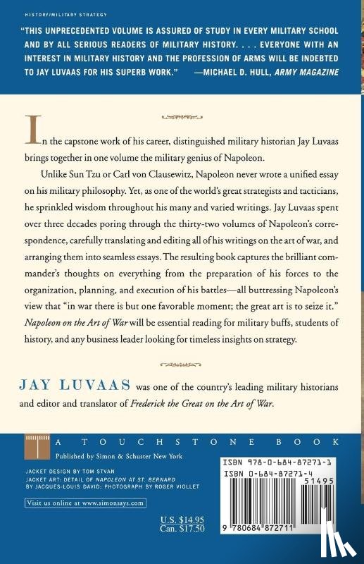 Luvaas, Jay - Napoleon On the Art of War