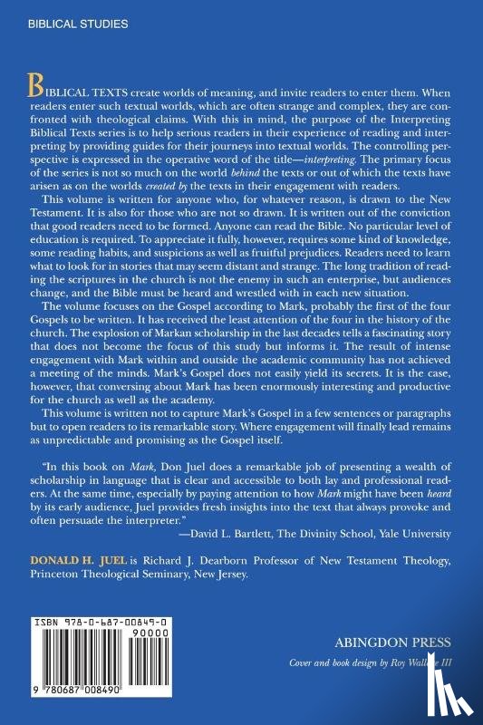 Juel, Donald H. - The Gospel of Mark