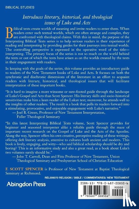 Spencer, F. Scott - The Gospel of Luke and Acts of the Apostles