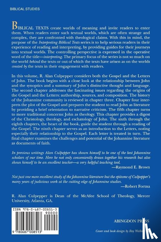 Culpepper, R. Alan - Gospel and Letters of John