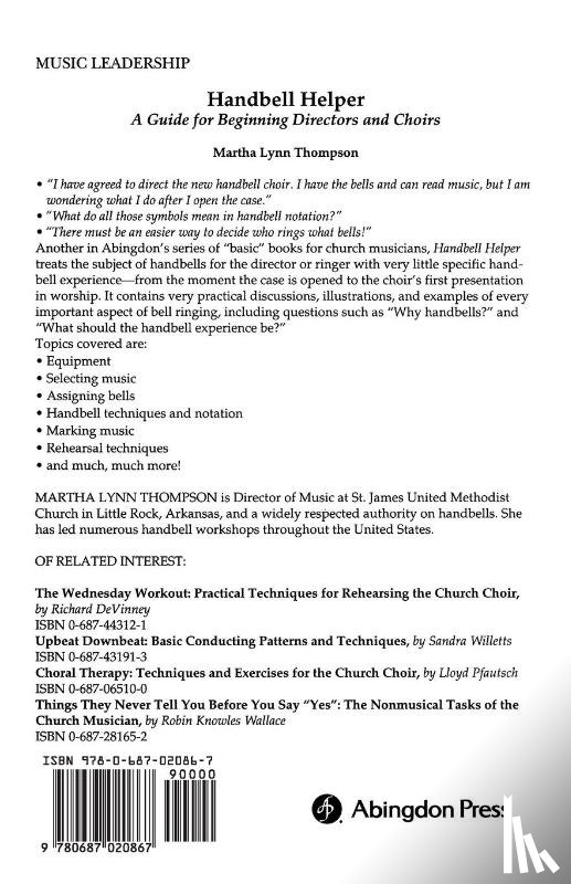 Thompson, Martha Lynn - Handbell Helper
