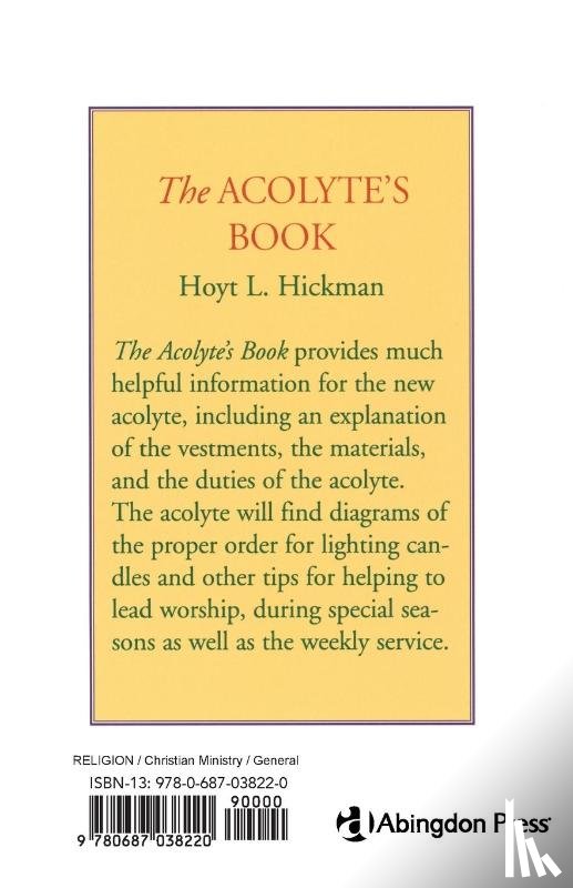 Hickman, Hoyt L. - Acolyte's Book, The