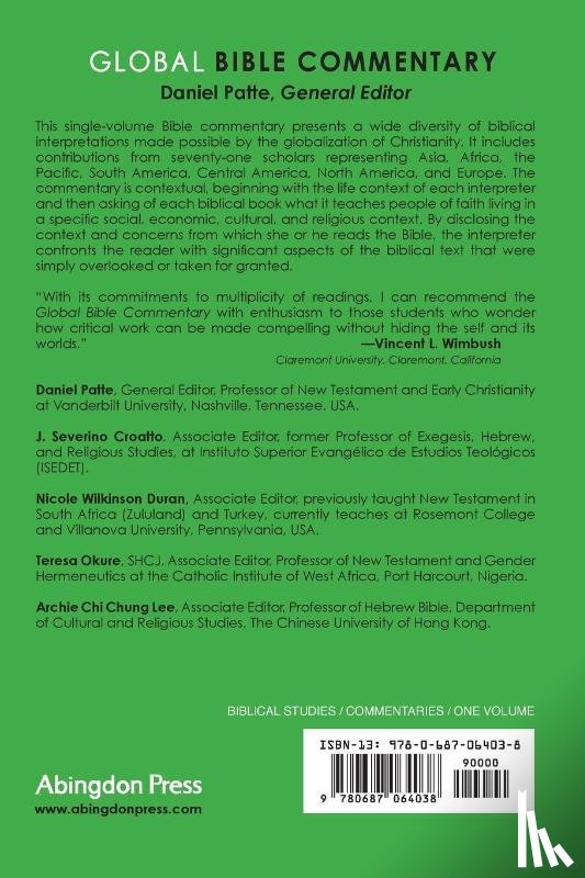 Patte, Daniel - Global Bible Commentary