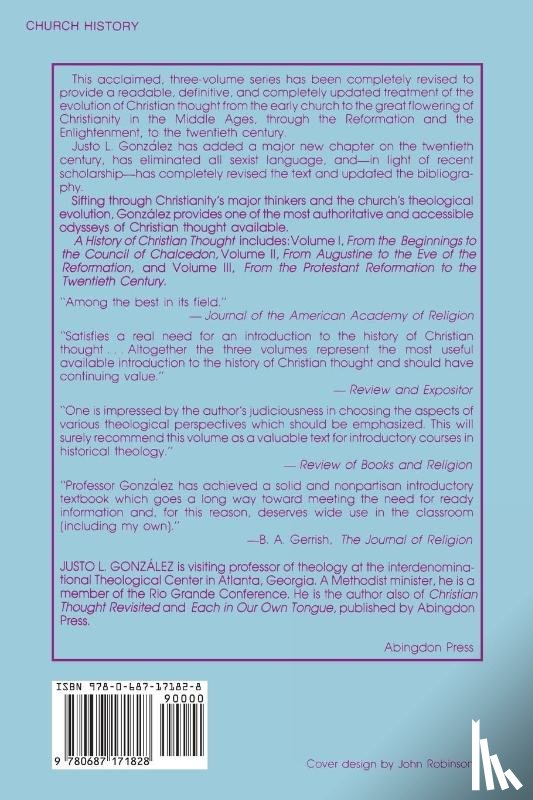 Gonzalez, Justo L. - History of Christian Thought