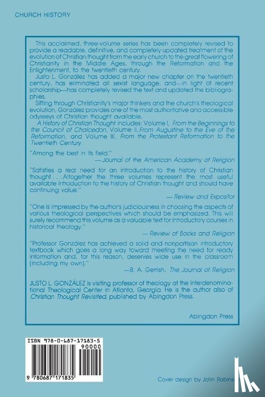 Gonzalez, Justo L. - A History of Christian Thought