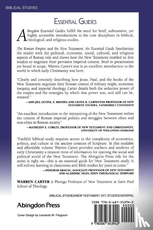 Carter, Warren - The Roman Empire and the New Testament