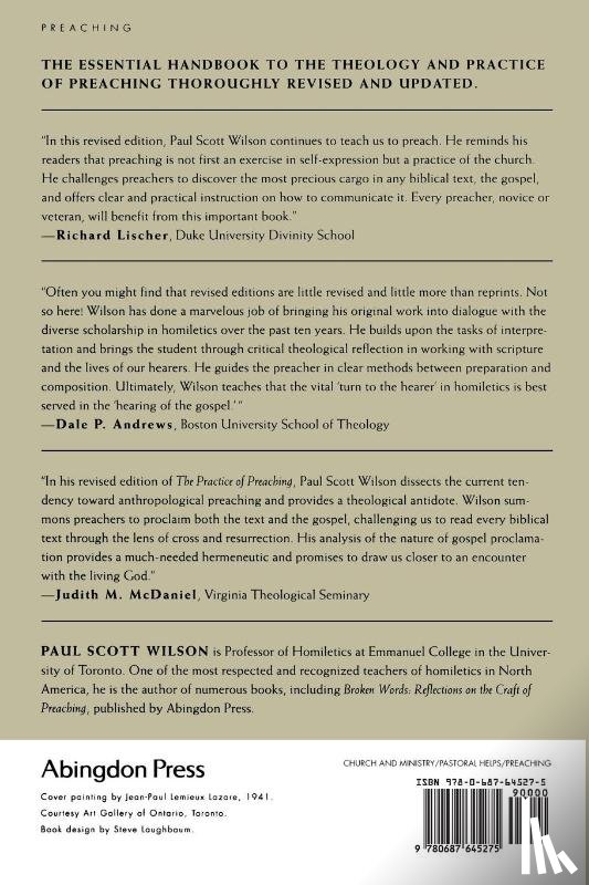Wilson, Paul Scott - The Practise of Preaching