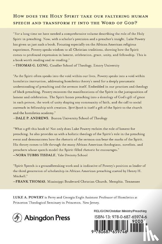 Powery, Luke A. - Spirit Speech