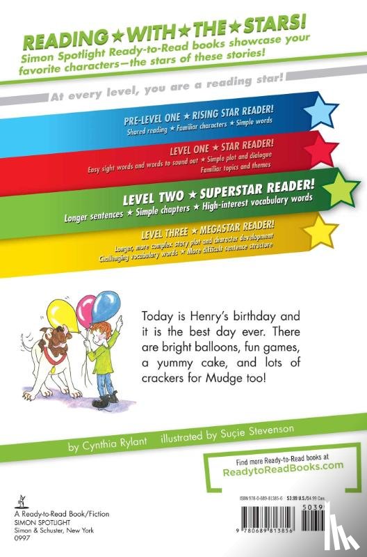 Rylant, Cynthia - Henry and Mudge and the Best Day of All