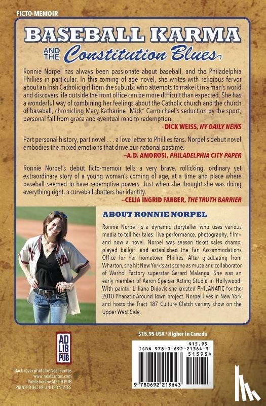 Norpel, Ronnie - Baseball Karma and the Constitution Blues