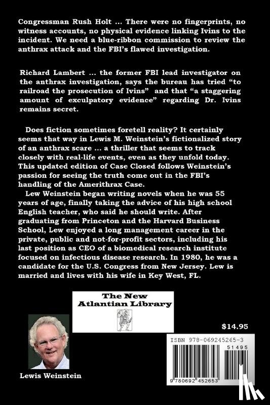 Weinstein, Lewis M - Case Closed