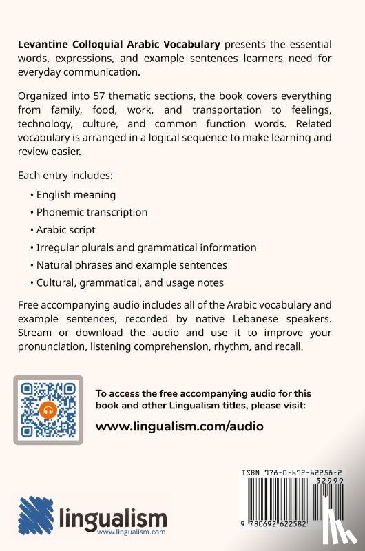 Aldrich, Matthew - Levantine Colloquial Arabic Vocabulary