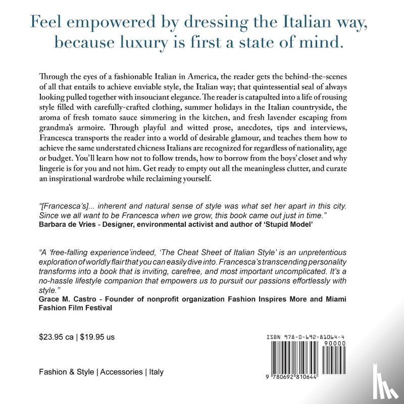 Belluomini, Francesca - The Cheat Sheet of Italian Style
