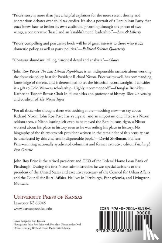 Price, John Roy - The Last Liberal Republican