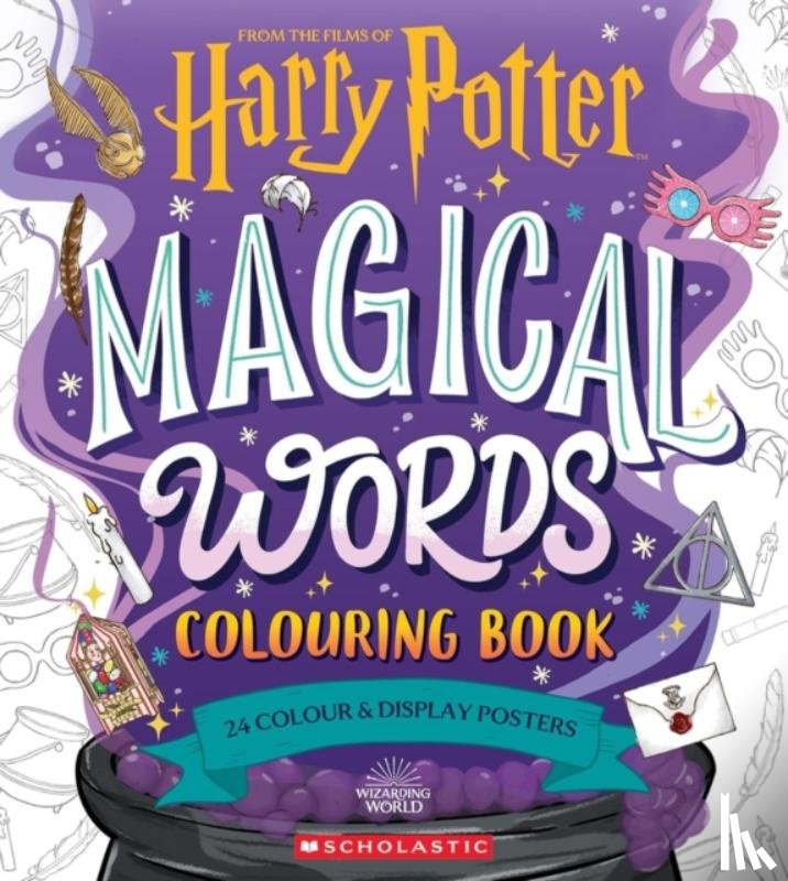 Pirela, Aly Gabriela, Tobacco, Violet - Magical Words Colouring Book