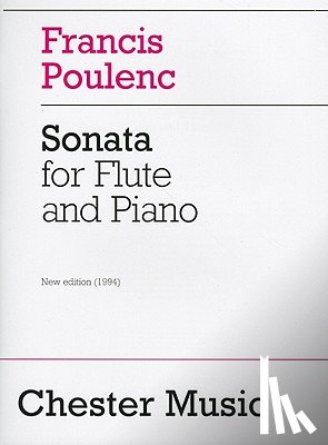 Poulenc, Francis - Sonata for Flute and Piano: Revised Edition, 1994