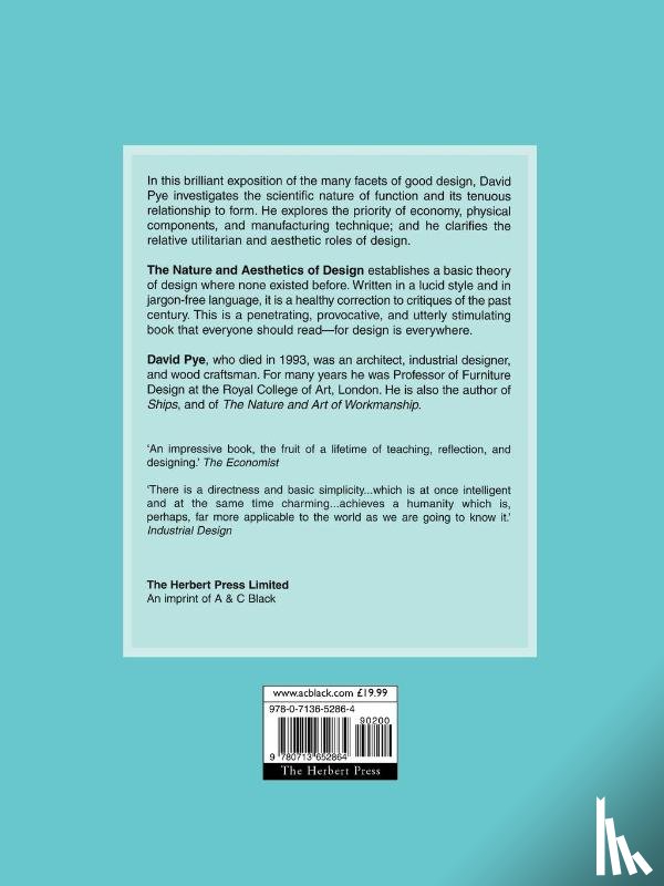 Pye, David - The Nature and Aesthetics of Design