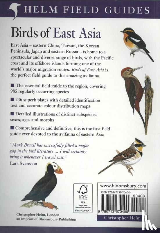 Brazil, Mark - Field Guide to the Birds of East Asia