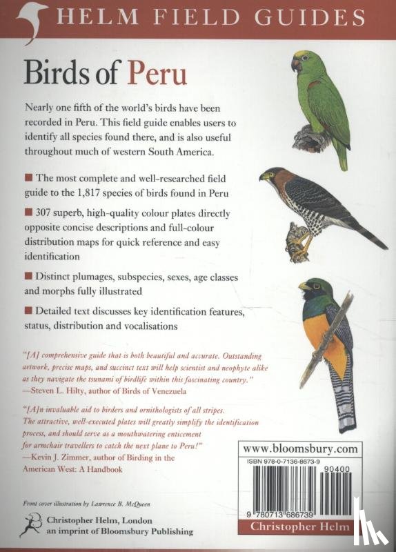 Schulenberg, Thomas S., Lane, Daniel F., Stotz, Douglas F., O'Neill, John P. - Field Guide to Birds of Peru