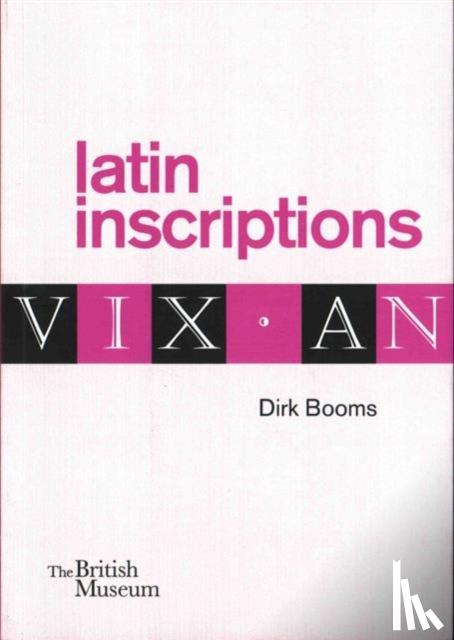 Booms, Dirk - Latin Inscriptions