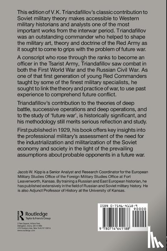 Triandafillov, V.K. - The Nature of the Operations of Modern Armies