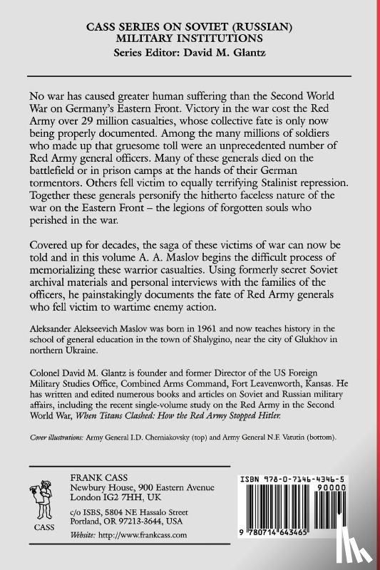 Maslov, Aleksander A. - Fallen Soviet Generals