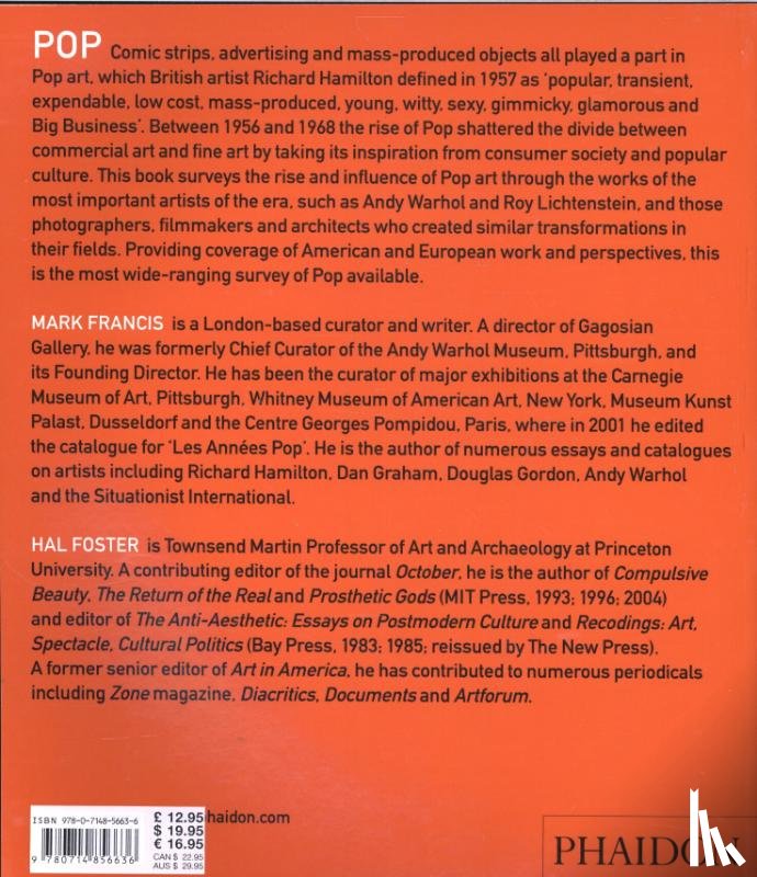 Foster, Hal - Pop