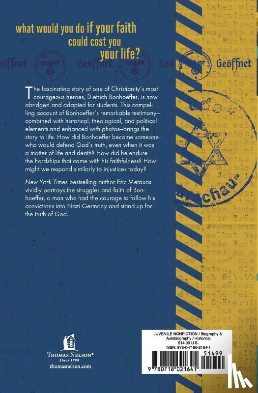 Metaxas, Eric - Bonhoeffer Student Edition