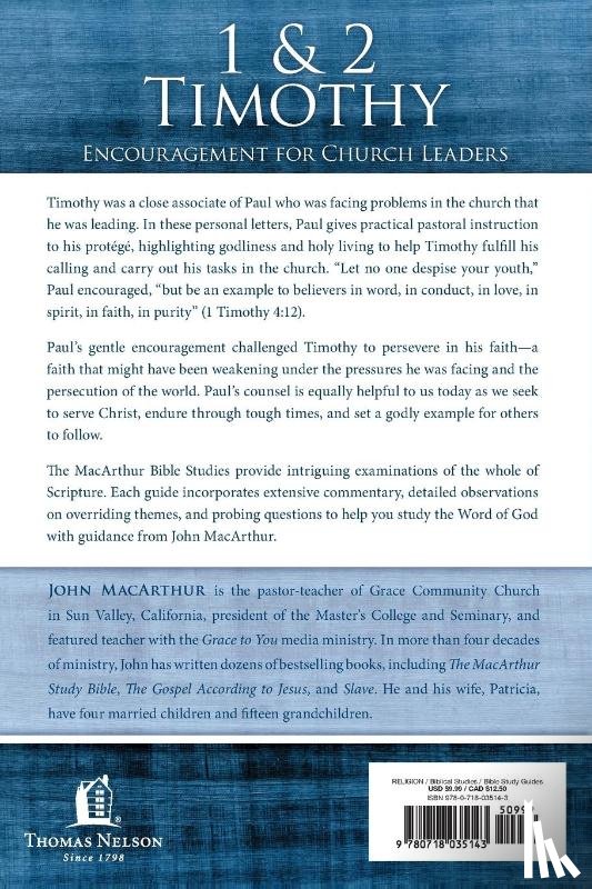 MacArthur, John F. - 1 and 2 Timothy