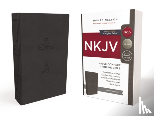 Nelson, Thomas - NKJV, Thinline Bible, Compact, Leathersoft, Black, Red Letter, Comfort Print