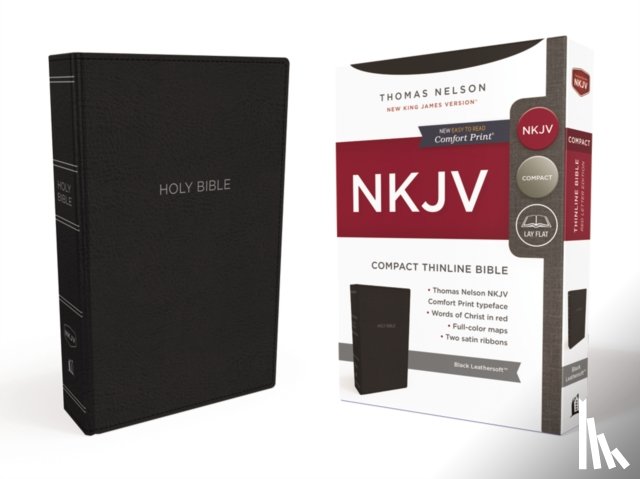 Nelson, Thomas - NKJV, Thinline Bible, Compact, Leathersoft, Black, Red Letter, Comfort Print