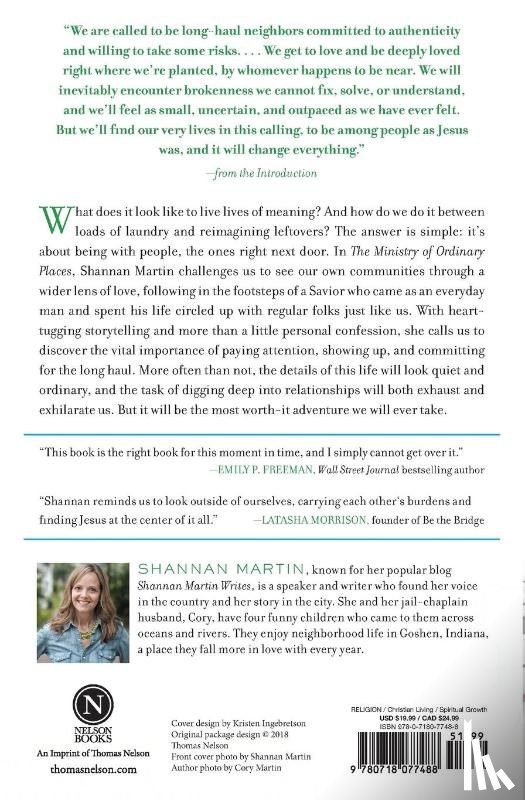 Martin, Shannan - The Ministry of Ordinary Places