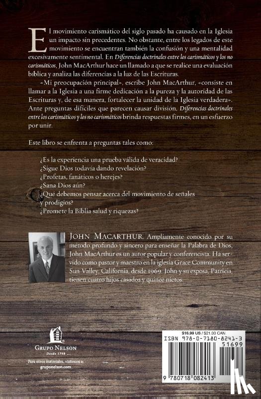 Macarthur, John F. - Diferencias doctrinales entre los carismáticos y los no carismáticos