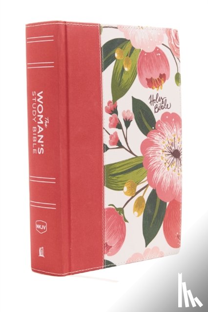 Dorothy Patterson - NKJV, The Woman's Study Bible, Cloth over Board, Pink Floral, Red Letter, Full-Color Edition, Thumb Indexed