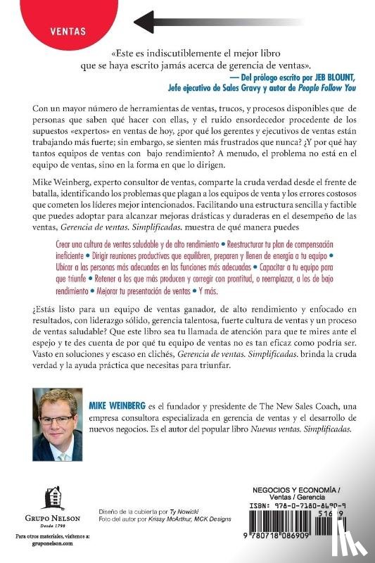 Weinberg, Mike - Gerencia de ventas. Simplificada.