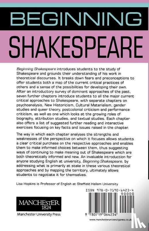 Hopkins, Lisa - Beginning Shakespeare