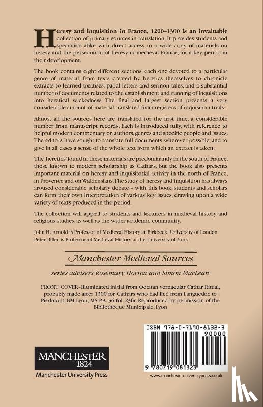 Simon MacLean - Heresy and Inquisition in France, 1200–1300