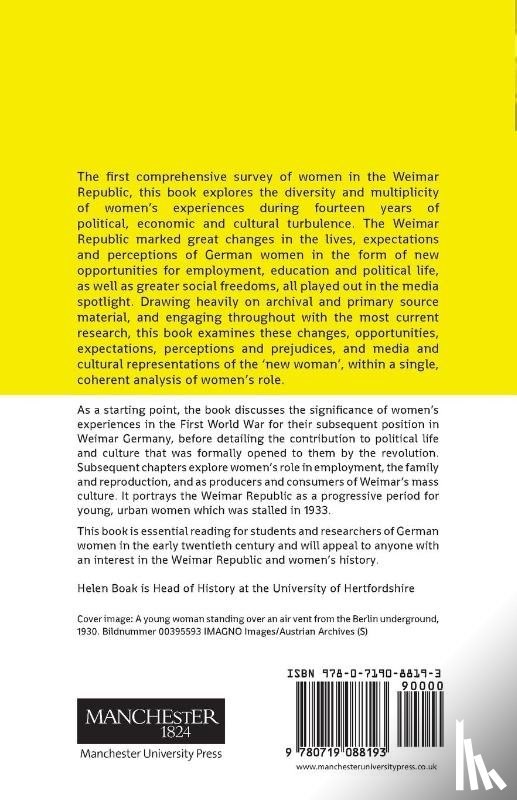Boak, Helen - Women in the Weimar Republic