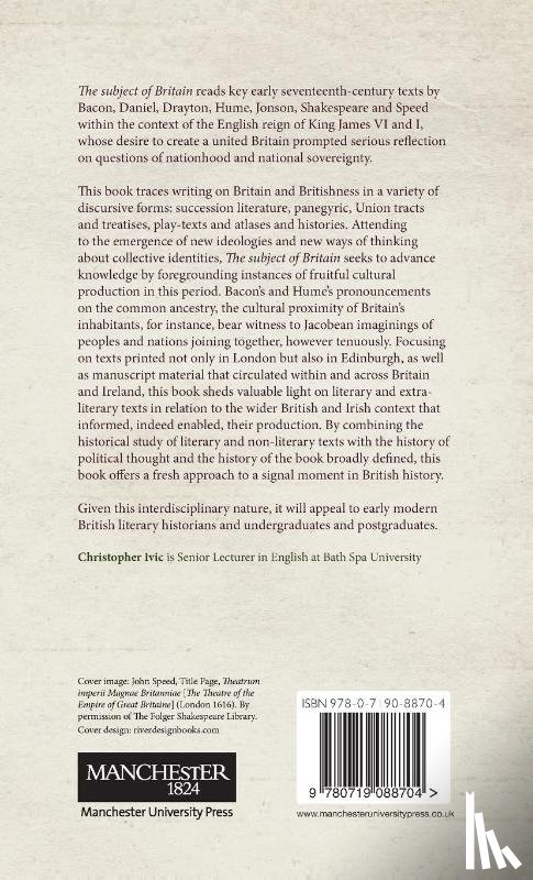 Ivic, Christopher - The Subject of Britain, 1603–25