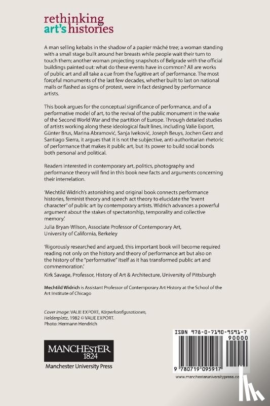 Widrich, Mechtild - Performative Monuments
