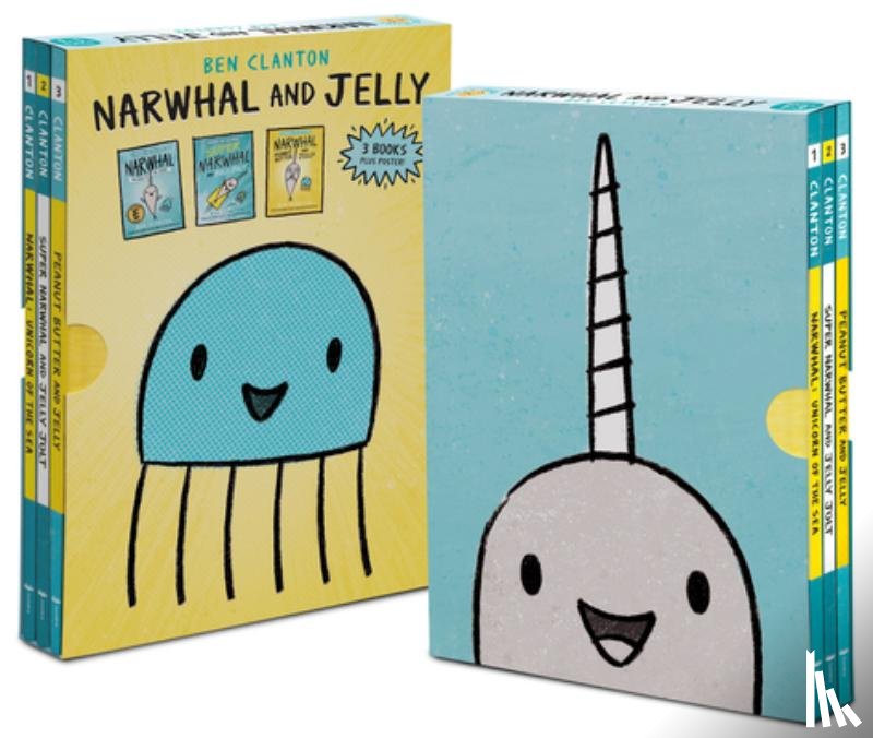 Clanton, Ben - Narwhal and Jelly Box Set (Paperback Books 1, 2, 3, and Poster)