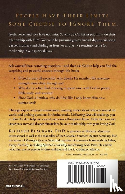 Blackaby, Richard - Unlimiting God