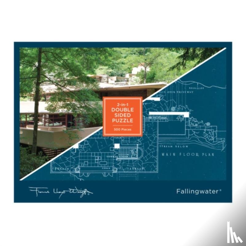 Galison - Frank Lloyd Wright Fallingwater 2-sided 500 Piece Puzzle