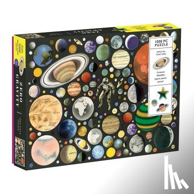 Galison - Zero Gravity 1000 Piece Puzzle With Shaped Pieces