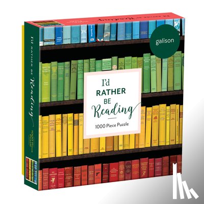 Galison - I'd Rather Be Reading 1000 Piece Puzzle in Square Box